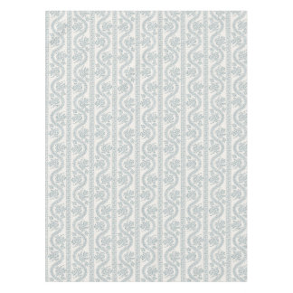 Grijs Blauw en Beige Bloemstreep Tafelkleed