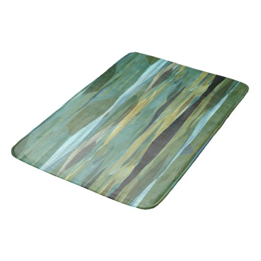 grijs blauw en groen abstract badmat (Gekanteld)