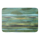 grijs blauw en groen abstract badmat (Voorkant)