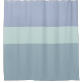 Grijs blauw en Groene Stripes Shower Curtain Douchegordijn (Voorkant)