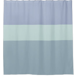 Grijs blauw en Groene Stripes Shower Curtain Douchegordijn