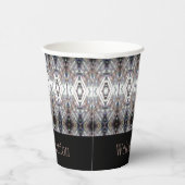 Grijs blauw en zwart papieren bekers (Rechts)