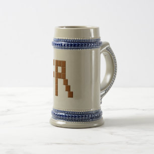 Grijs/blauw FRANKRIJK CHOCOLADE VANGSTEN Bierpul
