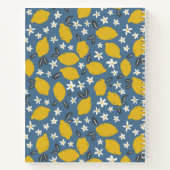  grijs blauw gele lemonpatroon notitieboek (Achterkant)