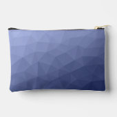Grijs blauw geometrisch maaspatroon Monogram Etui (Achterkant)