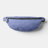 Grijs blauw gradiënt geometrisch mesh patroon heuptasje (Liggend)