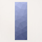 Grijs blauw gradiënt geometrisch mesh patroon yogamat (Voorkant)