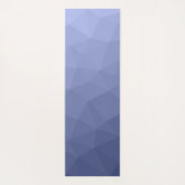 Grijs blauw gradiënt geometrisch mesh patroon yogamat (Achterkant)