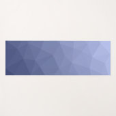 Grijs blauw gradiënt geometrisch mesh patroon yogamat (Voorkant (horizontaal))
