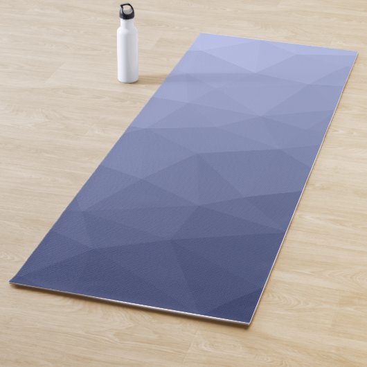 Grijs blauw gradiënt geometrisch mesh patroon yogamat (In situ)