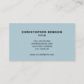 Grijs blauw HVAC-standaard, 3,5 x 2,0-inch Visitek Visitekaartje (Achterkant)