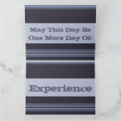 Grijs blauw met strepen kaart (Binnen)