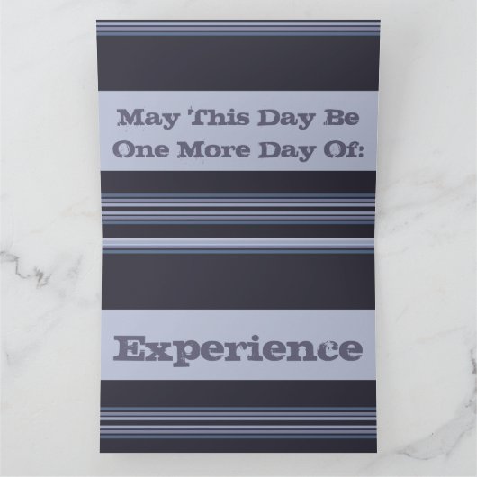 Grijs blauw met strepen kaart (Binnen)