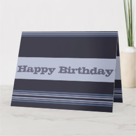 Grijs blauw met strepen kaart