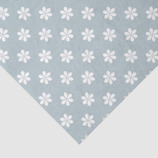 Grijs Blauw met Wit Daisy kwestie Papier (Detail)