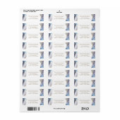 Grijs blauw retouradres label (Full Sheet)