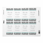 Grijs Blauw Sneeuwvlokken Winter Bruiloft Labels (Full Sheet)