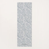 Grijs Blauw Willow Monogram Yoga Mat (Achterkant)