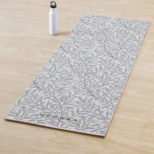 Grijs Blauw Willow Monogram Yoga Mat
