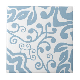 Grijs Blauw Wit Oorspronkelijke unieke Waterverf Tegeltje