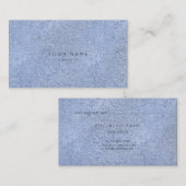 Grijs Blauw Zilver Kristal Cement VIP Afspraak Afsprakenkaartje (Voorkant / Achterkant)