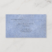 Grijs Blauw Zilver Kristal Cement VIP Afspraak Afsprakenkaartje (Achterkant)