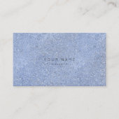 Grijs Blauw Zilver Kristal Cement VIP Afspraak Afsprakenkaartje (Voorkant)