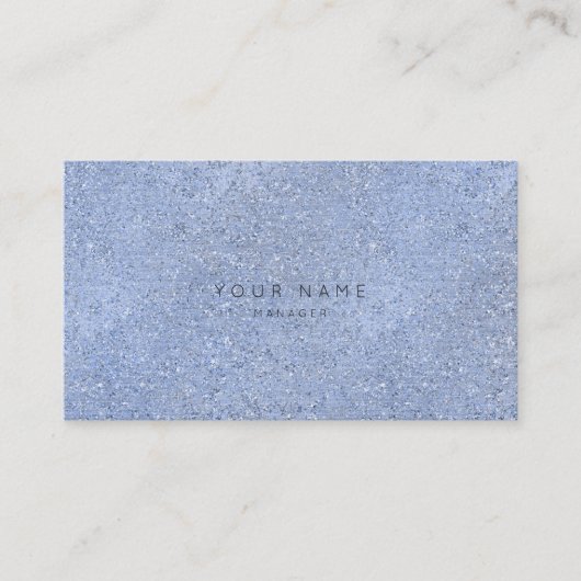 Grijs Blauw Zilver Kristal Cement VIP Afspraak Afsprakenkaartje (Voorkant)