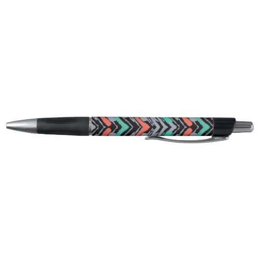 Grijs, Blauwgroen en koraal met Chevron Pattern Pen (Bodem)