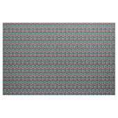 Grijs, Blauwgroen en koraal met Chevron Pattern Stof (Yard (91,4 cm))