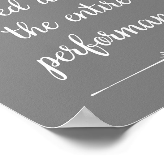 Grijs Blijf alsjeblieft uit de buurt van de Bathro Poster (Hoek)