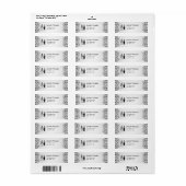 Grijs Bloeiend Skelet Paar Adresetiketten Etiket (Full Sheet)