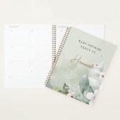  Grijs Bloemen Baby shower Geschenkplanner Planner (Display)
