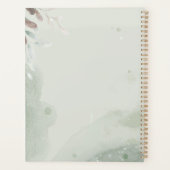  Grijs Bloemen Baby shower Geschenkplanner Planner (Achterkant)