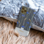 Grijs Bloemen Wildflower Monogram Case-Mate iPhone Case