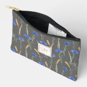 Grijs Bloemen Wildflower Monogram Etui (Open)