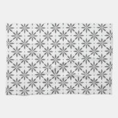 Grijs bloempatroon Handdoeken (Horizontaal)