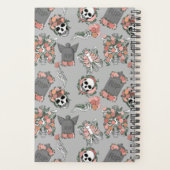 Grijs bloemskelet planner (Achterkant)