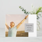 Grijs blok | Foto Afstuderen Hartelijk dank Kaart (Staand voorkant)