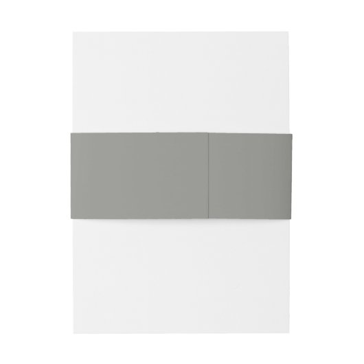 Grijs Blush Bloemen Bruiloft Uitnodiging Belly Ban Uitnodigingen Wikkel (Achterkant Voorbeeld)