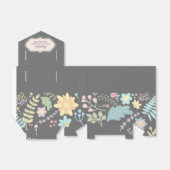 Grijs Blush Roze Moderne Vrijgezellenfeest Bedankdoosjes (Uitgevouwen)