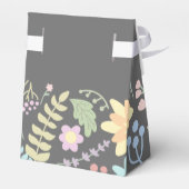 Grijs Blush Roze Moderne Vrijgezellenfeest Bedankdoosjes (Achterkant)