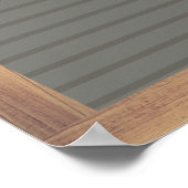 Grijs bord Aangepast bericht Poster grijs (Hoek)