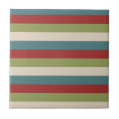  grijs bordeaux groen blauw streeppatroon tegeltje (Voorkant)