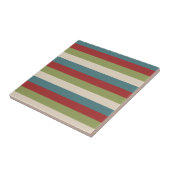  grijs bordeaux groen blauw streeppatroon tegeltje (Zijkant)