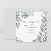 grijs botanische repetitie kaart (Voorkant / Achterkant)