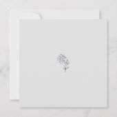 grijs botanische repetitie kaart (Achterkant)