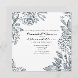 grijs botanische repetitie kaart