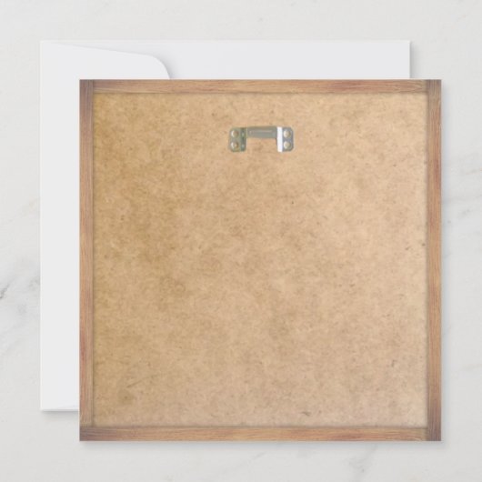 Grijs briefbord bord sign voor elke gelegenheid op kaart (Achterkant)