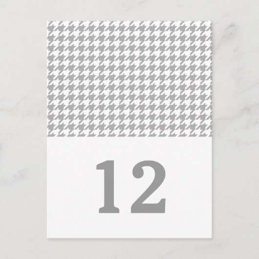 Grijs Briefkaart voor Goundstoottabel (Voorkant)
